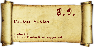 Bilkei Viktor névjegykártya
